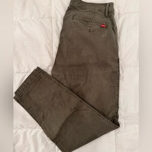 Levi's Green Chinos Casual Cotton Twill